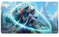 Adrix and Nev, Twincasters, Strixhaven Playmat featuring Quandrix for Magic: The Gathering