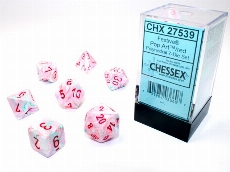 Festive® Polyhedral Pop Art/red 7-Die set