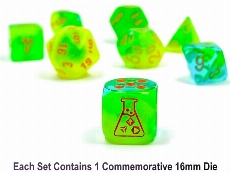 Gemini® Polyhedral Plasma Green-Teal/orange Luminary 7-Die Set