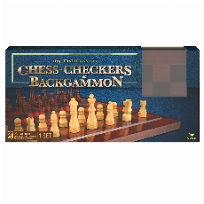 Jeu d'Échecs/Dames/Backgammon 3 en 1
