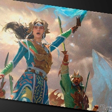 Playmat Tarkir Dragonstorm-Temur Commander