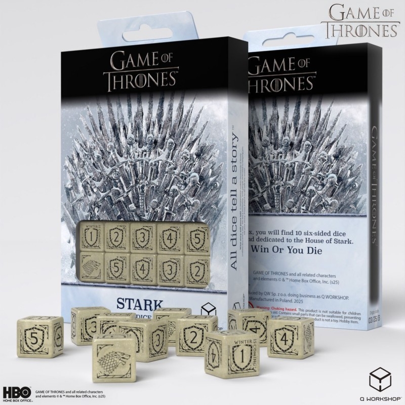 GOT-Stark 10X6 Dés 6 Faces