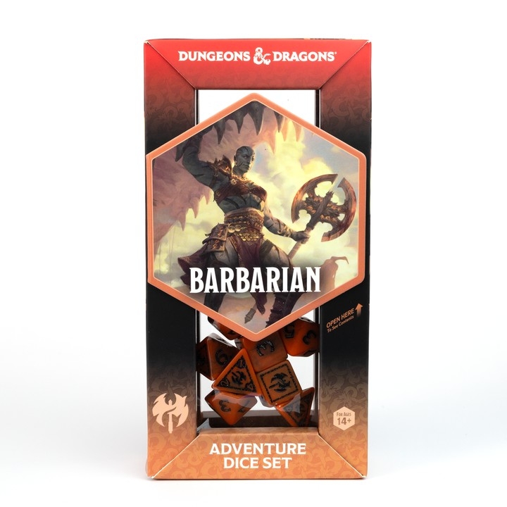 Set de Dés - DND Adventure Barbarian