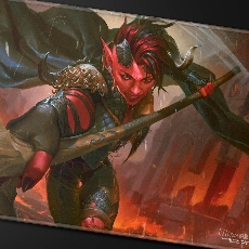 Playmat MTG Commander Series Fan Vote 2 Karlach Stitched